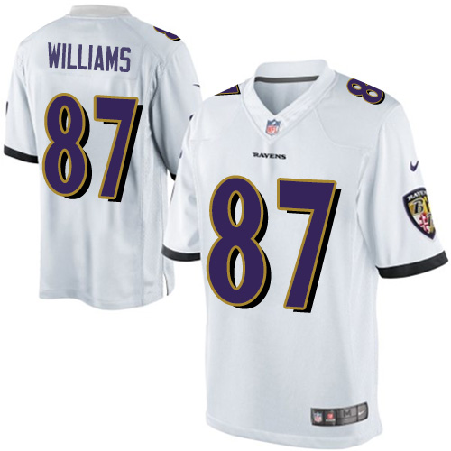 Youth Limited Maxx Williams Nike Jersey White Road - #87 NFL Baltimore Ravens